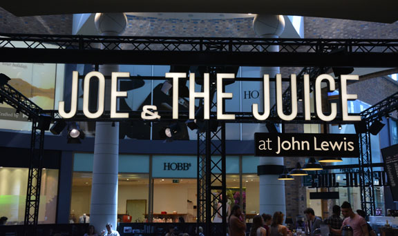Joe & the Juice at John Lewis
